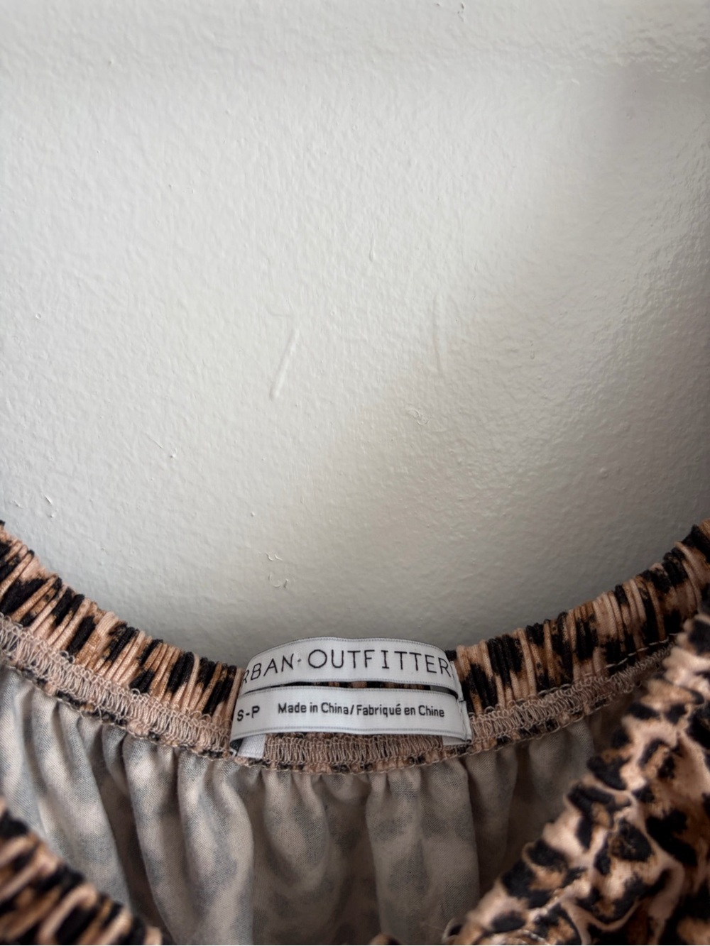 Urban Outfitters Leopard Tie-Front Peplum Top - Brown & Black - Picture 3 of 5